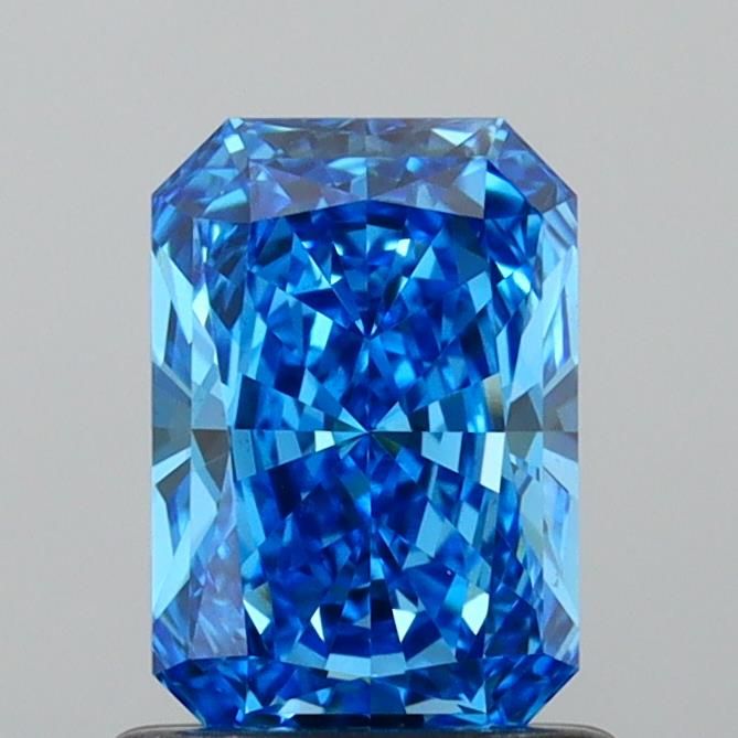 1.08 Carat Radiant Cut Fancy Blue